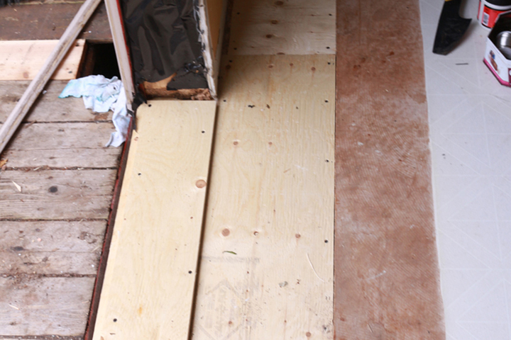 Subfloor installed -ready for Blueskin